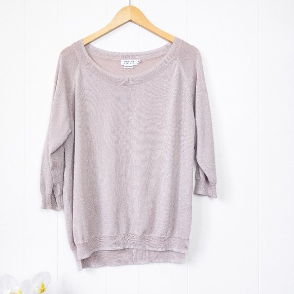 Molly Bracken Sweaters - Molly Bracken Scoop Neck Glimmer Sweater